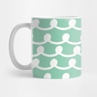 Aquamarine sea ocean abstract water waves Mug